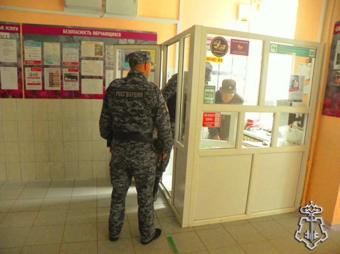 Росгвардия проводит проверки образовательных учреждений в Забайкалье перед началом учебного года