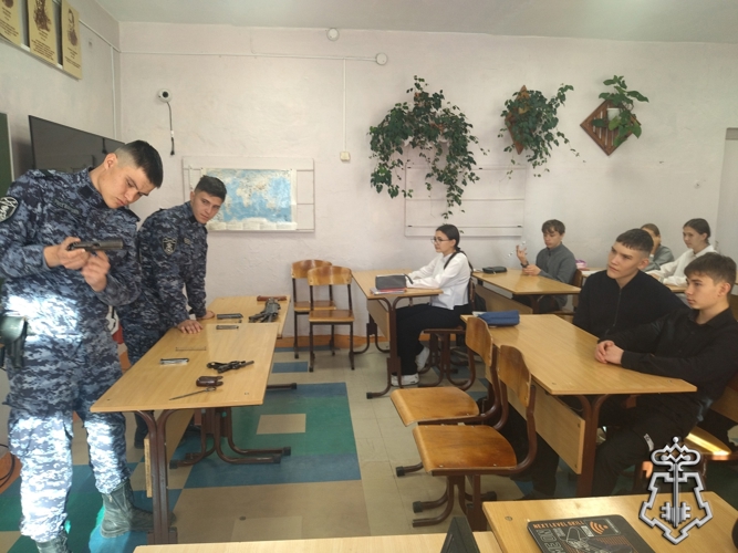 Шилкинские школьники узнали о службе в Росгвардии