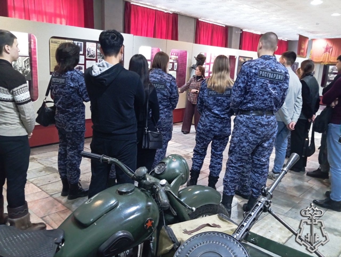 В Чите личный состав Росгвардии принял участие в историческом часе, посвященном Дню воинской славы России