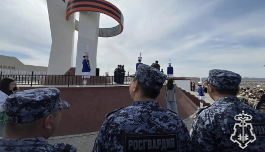 В Забайкалье сотрудники Росгвардии провели более десятка патриотических мероприятий ко Дню Победы