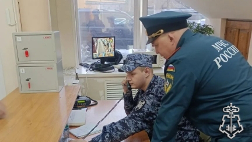 В Чите сотрудники вневедомственной охраны отработали действия личного состава в случае возникновения пожара