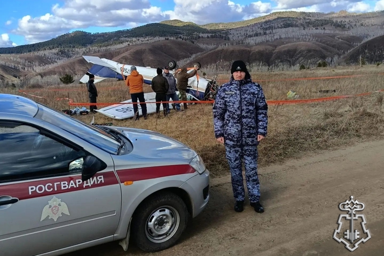 Сотрудники Росгвардии оказали содействие в охране упавшего воздушного судна в Сретенске